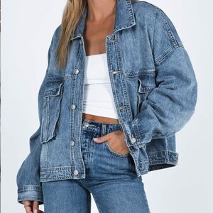 Princess Polly Stylish Blue Denim Jacket